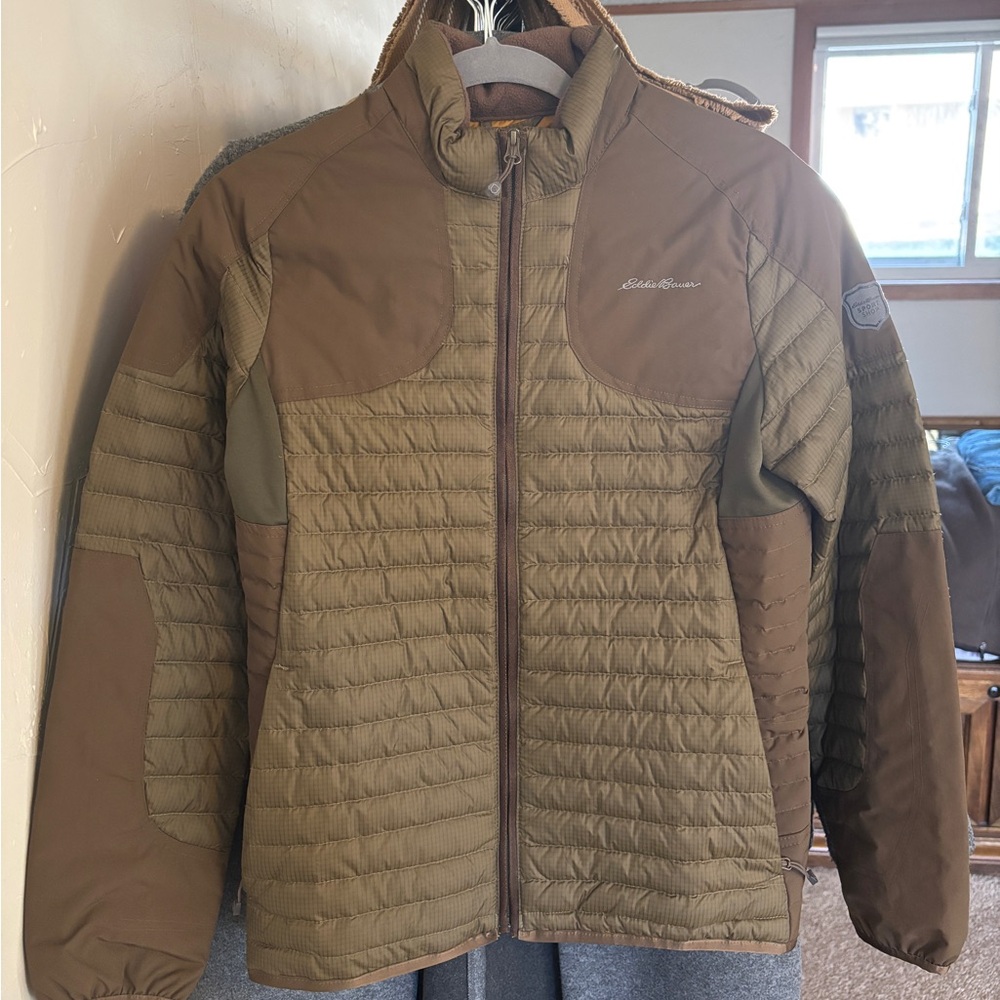 Eddie Bauer Goose Down Brown Jacket